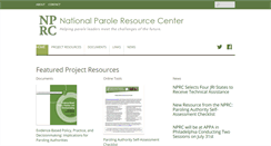Desktop Screenshot of nationalparoleresourcecenter.org