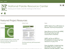 Tablet Screenshot of nationalparoleresourcecenter.org